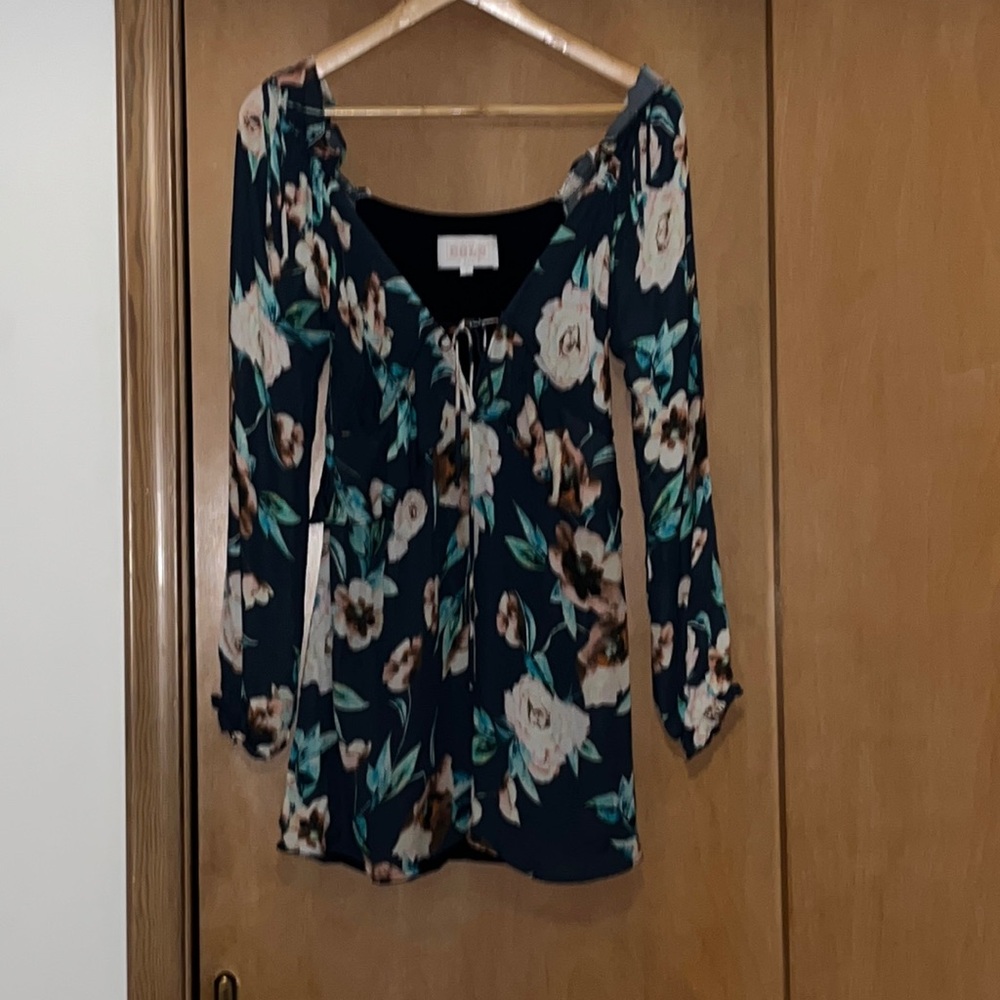 Stone Cold Fox floral silk dress